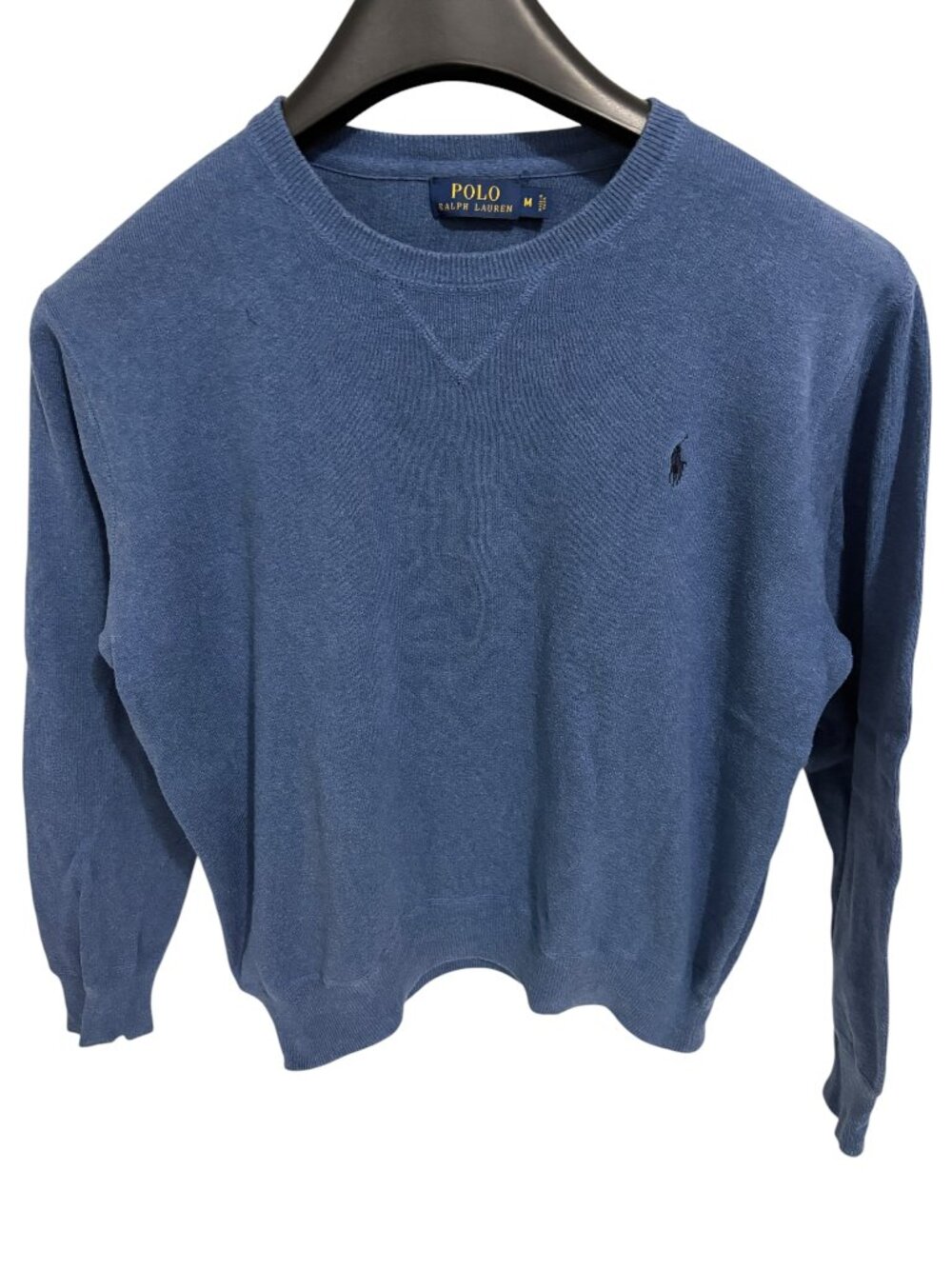 Polo Ralph Lauren Crew Neck Pullover Sweater Mens Size Medium Blue